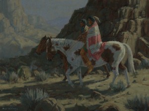 Williams-Canyon Moon-18x24 hopi southwest painting fine art nocturn